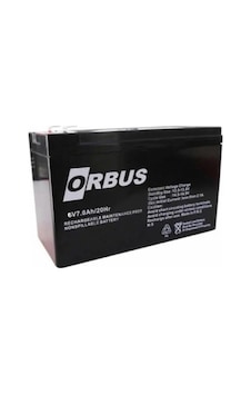 Orbus 6v 7ah Bakımsız Tip Kuru Akü
