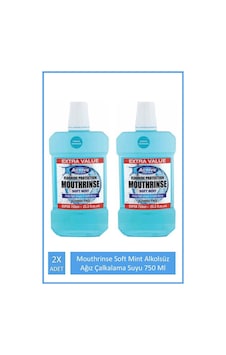 Beauty Formulas Mouthrinse Active Oral Care Soft Mint Ağız Çalkalama Suyu 2 x 750 ML
