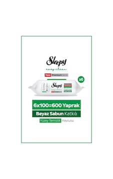 Sleepy Easy Clean Premium Beyaz Sabun Katkılı Yüzey Temizlik Havlusu Mendili 6x100 600 Yaprak Diğer Sleepy Easy Clean Premium Beyaz Sabun Katkılı Yüzey Temizlik Havlusu Mendili 6x100 600 Yaprak Diğer