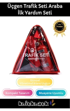 Tse Belgeli Tüvtürk Uyumlu Üçgen Trafik Seti Bez Çantalı Karayollarına Uygun Araba İlk Yardım Üçgen Tse Belgeli Tüvtürk Uyumlu Üçgen Trafik Seti Bez Çantalı Karayollarına Uygun Araba İlk Yardım Üçgen