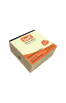 Sarff 75 x 75 MM Sarı Küp Not Kağıdı 400 yp Sarff 75 x 75 MM Sarı Küp Not Kağıdı 400 yp