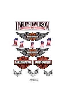 Sticker Seti Sponsor Harley Davıdson Ekipman Kask Motorsiklet 05 Nötr Sticker Seti Sponsor Harley Davıdson Ekipman Kask Motorsiklet 05 Nötr
