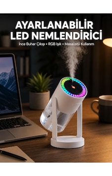 Rgb Işıklı Ha Nemlendirici Ultrasonik Teknoloji Ve Portatif Tasarım Yeni Nesil Rgb Işıklı Ha Nemlendirici Ultrasonik Teknoloji Ve Portatif Tasarım Yeni Nesil