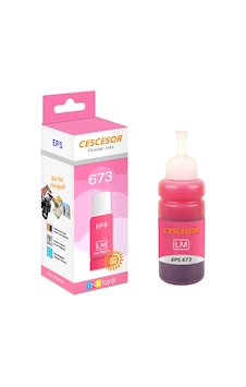 Epson Cescesor Eps - 673 Uyumlu Mürekkep Açık Kırmızı 70 ML Epson Cescesor Eps - 673 Uyumlu Mürekkep Açık Kırmızı 70 ML