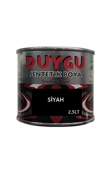 Duygu Sentetik Boya Siyah 1 Galon 2.85 Kg Ağırlık 2.5 Lt Hacim