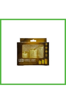 Vaveni 3'li Led Mum Arz Çok Renkli Vaveni 3'li Led Mum Arz Çok Renkli