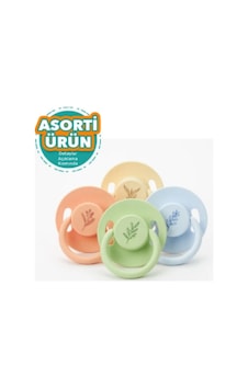 Wee Baby Pure Yuvarlak Kauçuk Emzik No:2 Çok Renkli Wee Baby Pure Yuvarlak Kauçuk Emzik No:2 Çok Renkli