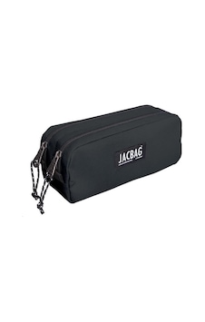 Jacbag Dual Pouch İki Bölmeli Kalem Çantası Siyah Jac 08