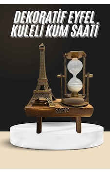 Retro Eyfel Kulesi Ve Kum Saati Dekoratif Ahşap Görünümlü Masa Biblosu - Bayi Depom Diğer Retro Eyfel Kulesi Ve Kum Saati Dekoratif Ahşap Görünümlü Masa Biblosu - Bayi Depom Diğer