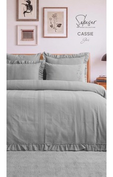 Şaheser Home Collection Yatak Örtüsü Çift Kişilik Cassie Gri Çok Renkli Şaheser Home Collection Yatak Örtüsü Çift Kişilik Cassie Gri Çok Renkli