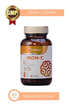 Fitself Iron-c Demir Ve Vitamin C 30 Enterik Kapsül Demir Ve C Vitamini İçeren Takviye Edici Gıda Fitself Iron-c Demir Ve Vitamin C 30 Enterik Kapsül Demir Ve C Vitamini İçeren Takviye Edici Gıda