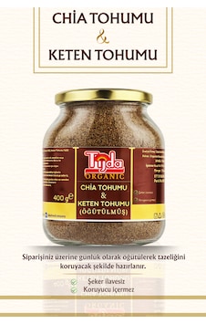 Chia Tohumu %50, Keten Tohumu %50 Öğütülmüş Toz 400 G Chia Tohumu %50, Keten Tohumu %50 Öğütülmüş Toz 400 G