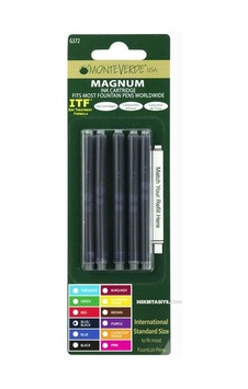 Monteverde Kartuş Serisi Magnum Mavi/siyah 5 Li Çok Renkli