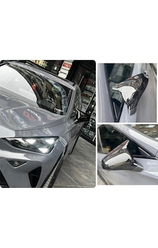 Cupra Uyumlu Formentor 2020+ Yarasa Ayna Kapağı Piano Black