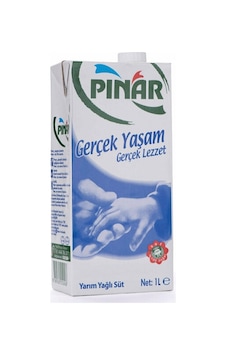 Pınar Yarım Yağlı Süt 12 x 1 L