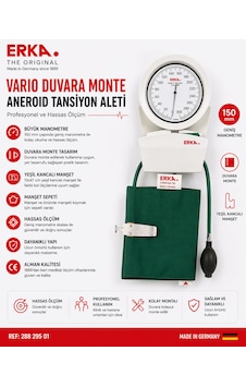 Erka Varıo Duvara Monte Aneroıd Tansiyon Aleti
