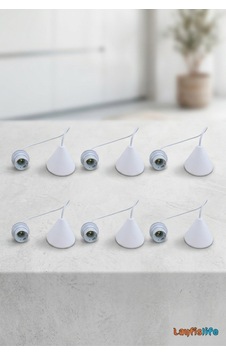 E27 Duy Kablolu Sarkıt Tesisatı 60 Cm Ayarlanabilir Beyaz Kablo 6lı Paket E27 Duy Kablolu Sarkıt Tesisatı 60 Cm Ayarlanabilir Beyaz Kablo 6lı Paket