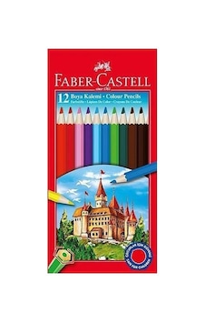 Faber-castell Karton Kutu Kuru Boya Kalemi 12 Renk Tam Boy Çok Renkli Faber-castell Karton Kutu Kuru Boya Kalemi 12 Renk Tam Boy Çok Renkli