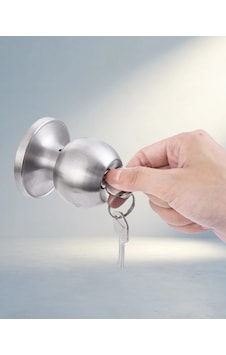 Dayanıklı Paslanmaz Çelik Topuzlu Kapı Kilidi 53-70 Mm 0.05 M Dayanıklı Paslanmaz Çelik Topuzlu Kapı Kilidi 53-70 Mm 0.05 M