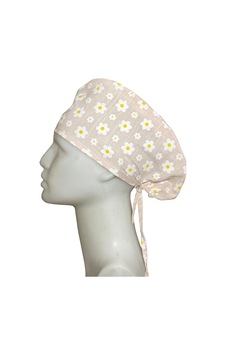 Papatyalı Krem Doktor Hemşire Aşçı Hastane Bone Bandana M449 Papatyalı Krem Doktor Hemşire Aşçı Hastane Bone Bandana M449