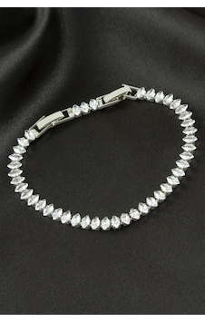 Cosmotex Oval Zirkon Taşlı Lüks Kararmaz Bileklik 5 Mm-gümüş Rengi Çok Renkli Cosmotex Oval Zirkon Taşlı Lüks Kararmaz Bileklik 5 Mm-gümüş Rengi Çok Renkli