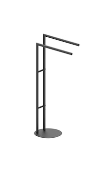 Ayaklı Havluluk, İkili, 39 X 80h X 25 Cm - Mat Siyah Ayaklı Havluluk, İkili, 39 X 80h X 25 Cm - Mat Siyah