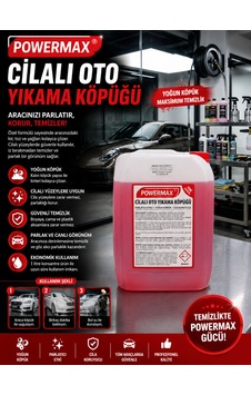 Powermax Cilalı Oto Yıkama Köpüğü 5 L Araç Temizlik Ürünü