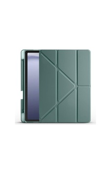 Aksesuarcim A9 Sm-x110 X115 İle Uyumlu Kılıf Silikon Yumuşak Kalem Bölmeli Esnek 4 Farklı Stand Olabilen Tablet Kılıfı Koyu Yeşil Sku: Zeusb0fhj6511k Arka Kapak