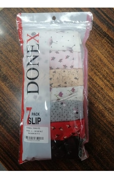 7 Adet Donex Kadın Desenli Bato Slip Külot 1438 001 7 Adet Donex Kadın Desenli Bato Slip Külot 1438 001