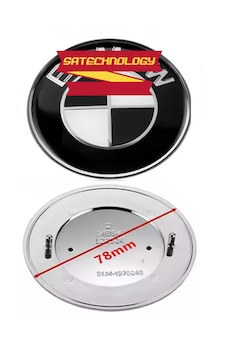 Bmw E39 Arka Bagaj Logo 78mm Siyahbeyaz-51148203864