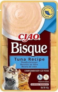 Ciao Bisque Ton Balıklı Sıvı Krema Kedi Ödülü 40 Gr Ciao Bisque Ton Balıklı Sıvı Krema Kedi Ödülü 40 Gr