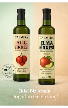 Calmira Alıç Sirkesi 500 Ml Ve Elma Sirkesi 500 Ml Seti 2'li Calmira Alıç Sirkesi 500 Ml Ve Elma Sirkesi 500 Ml Seti 2'li