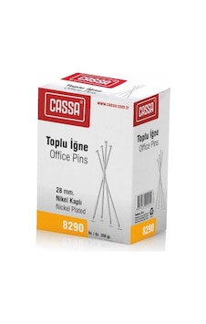 Cassa 8290 Toplu İğne Nikel Kaplı 28Mm 250Gr Cassa 8290 Toplu İğne Nikel Kaplı 28Mm 250Gr