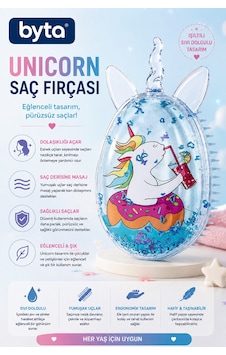 Unicorn Sıvı Sim Dolgulu Saç Fırçası Dolaşık Açıcı, Yumuşak Uçlu Çocuk Ve Yetişkin Tarama Fırçası Unicorn Sıvı Sim Dolgulu Saç Fırçası Dolaşık Açıcı, Yumuşak Uçlu Çocuk Ve Yetişkin Tarama Fırçası