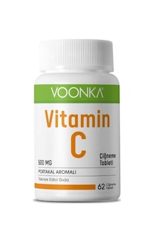 Voonka Vitamin C 500 MG 62 Çiğneme Tablet Voonka Vitamin C 500 MG 62 Çiğneme Tablet