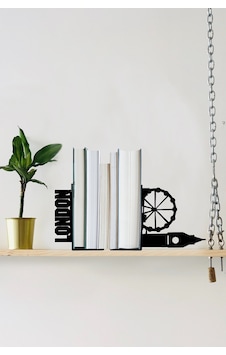 Hobi Demir Sanat Londra Figürlü Dekoratif Metal Kitap Tutucu Hobi Demir Sanat Londra Figürlü Dekoratif Metal Kitap Tutucu