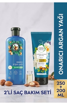 Onarıcı Argan Yağı Şampuan 250ml + Saç Kremi Beach 200ml Bakim Seti