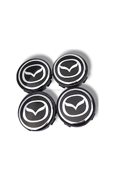 Mazda Logolu 56 Mm Siyah Gümüş Geçmeli Jant Göbeği Kapak Seti, 4 Adet Krom Görünümlü Mazda Logolu 56 Mm Siyah Gümüş Geçmeli Jant Göbeği Kapak Seti, 4 Adet Krom Görünümlü