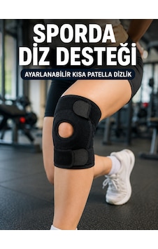 Emvera Sporcu Dizliği Açık Patella Tasarımlı Ayarlanabilir Cırtlı Kısa Diz Desteği Sarı Emvera Sporcu Dizliği Açık Patella Tasarımlı Ayarlanabilir Cırtlı Kısa Diz Desteği Sarı