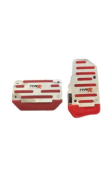 Universal Otomatik Metal Pedal Seti 2 Parça Krom Kırmızı Çok Renkli Universal Otomatik Metal Pedal Seti 2 Parça Krom Kırmızı Çok Renkli