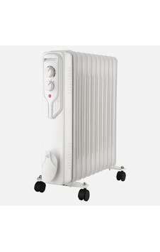 Voltomat Termostatlı 2500 W 11 Dilim Yağlı Radyatör Beyaz
