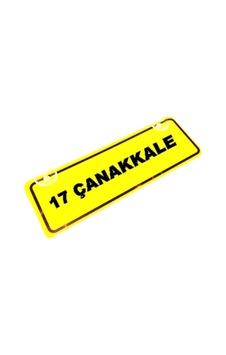 17 Çanakkale Yazılı Sarı Dekor Plaka Sök Tak Pratik Yeni Nesil 17 Çanakkale Yazılı Sarı Dekor Plaka Sök Tak Pratik Yeni Nesil