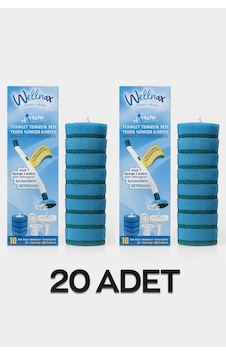 Kullan At 20 Adet Deterjanlı Tuvalet Yedek Süngeri X1 Mavi Kullan At 20 Adet Deterjanlı Tuvalet Yedek Süngeri X1 Mavi