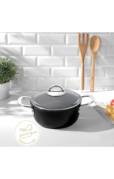 Titanium Siyah 20 Cm Derin Tencere Diğer Titanium Siyah 20 Cm Derin Tencere Diğer