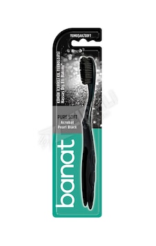 Banat Diş Fırçası Pearl Back Charcoal Yumuşak Banat Diş Fırçası Pearl Back Charcoal Yumuşak