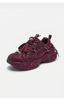 Kadın Bordo T11 İthal Işıltılı Taş Kaplama Özel Tasarım Sneaker Ayakkabı Kırmızı Kadın Bordo T11 İthal Işıltılı Taş Kaplama Özel Tasarım Sneaker Ayakkabı Kırmızı