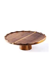 Tantitoni Özel Ahşap Kek Standı 30x9cm Kahverengi Tantitoni Özel Ahşap Kek Standı 30x9cm Kahverengi