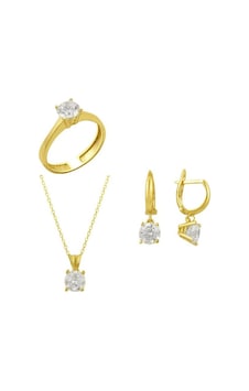 Tektaş Üçlü Set 5.75 Gram 14 Ayar Altın