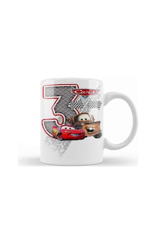 Şimşek Mcqueen 3 Üç Yaş Hediyesi Kupa Bardak Porselen Karışık Şimşek Mcqueen 3 Üç Yaş Hediyesi Kupa Bardak Porselen Karışık