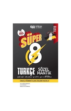 8. Sınıf Türkçe Süper Sözel Mantık Görsel Okuma ve Grafik Yorumlama Soru Kitabı - Ahsen Ataizi Karakaya - Nitelik Yayınları